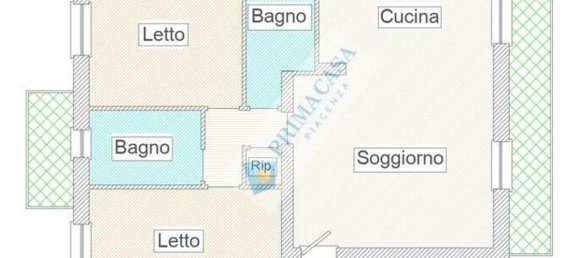 3 rooms Apartment in Pontenure, Italy No. 285286 19