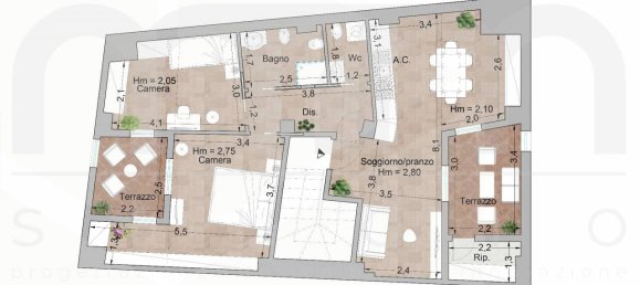 3 rooms Apartment in Castel di Sangro, Italy No. 27512 2