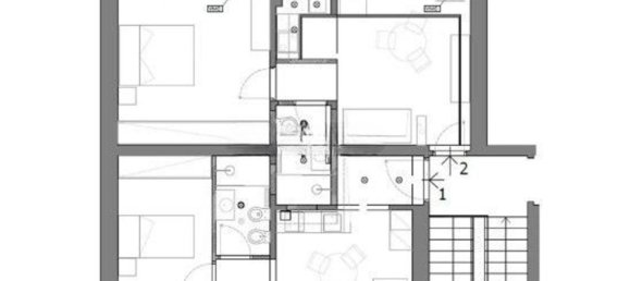 3 rooms Duplex in Florence, Italy No. 294521 16