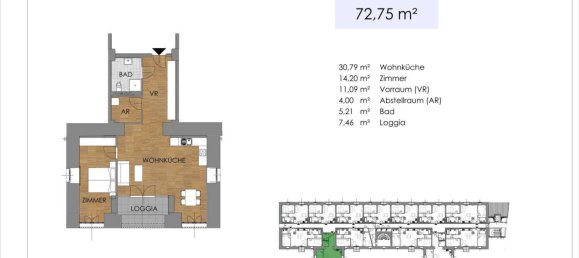2 rooms Apartment in Bruck an der Leitha, Austria No. 198909 21