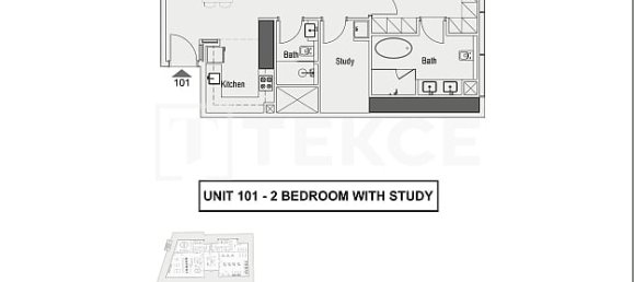 2 dormitorios apartamento en venta en Dubai, UAE № 106362 12