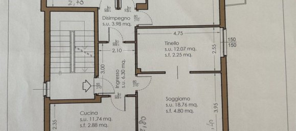 Квартира с 3 спальнями в Калольциокорте, Италия № 363560 27
