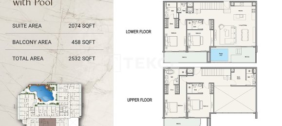 Apartamento T2 em Al Sufouh, UAE N.º 195209 23
