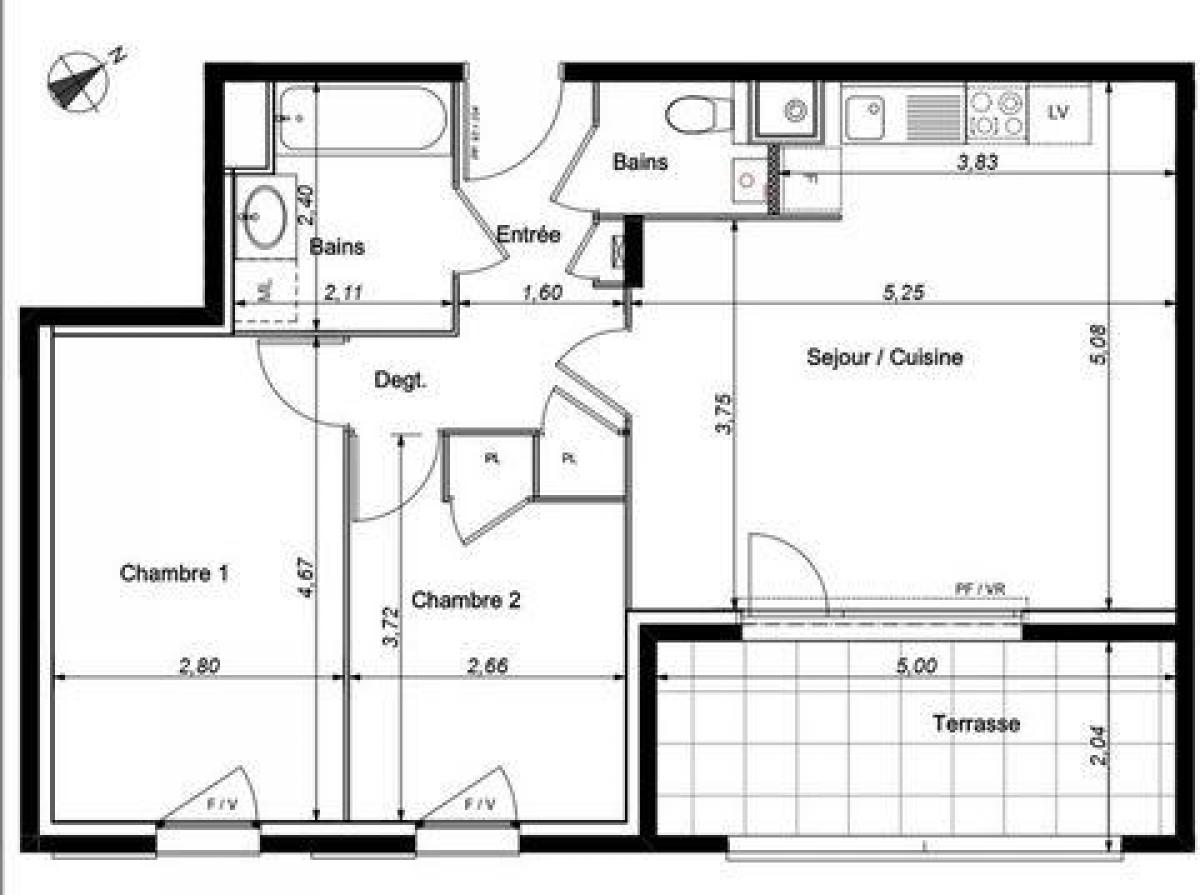 2 bedrooms Condo in Bonneville, France No. 25775