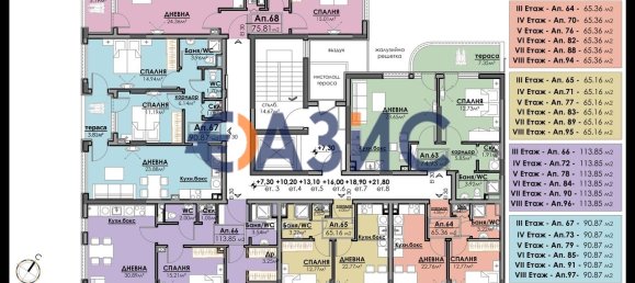 1 Schlafzimmer Wohnung in Burgas, Bulgaria, Nr. 578 17