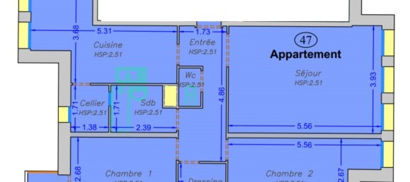 Apartamento de 2 dormitorios en Reims, France No. 233606 4