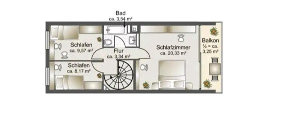 4 chambres Duplex à Augsburg, Germany No. 294665 4
