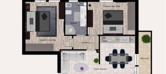 3 rooms Apartment in Goito, Italy No. 23218 13