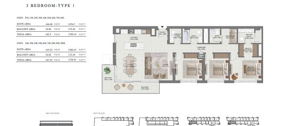 3 dormitorios apartamento en venta en Dubai, UAE № 113461 11