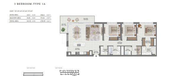 3 dormitorios apartamento en venta en Dubai, UAE № 113461 13