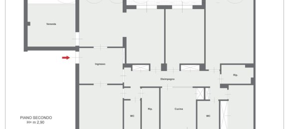 Квартира с 6 спальнями в Палермо, Италия № 332475 21