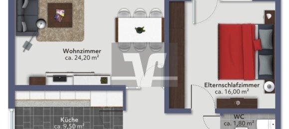 3-Zimmer Wohnung in Bergstraße, Germany, Nr. 173113 10