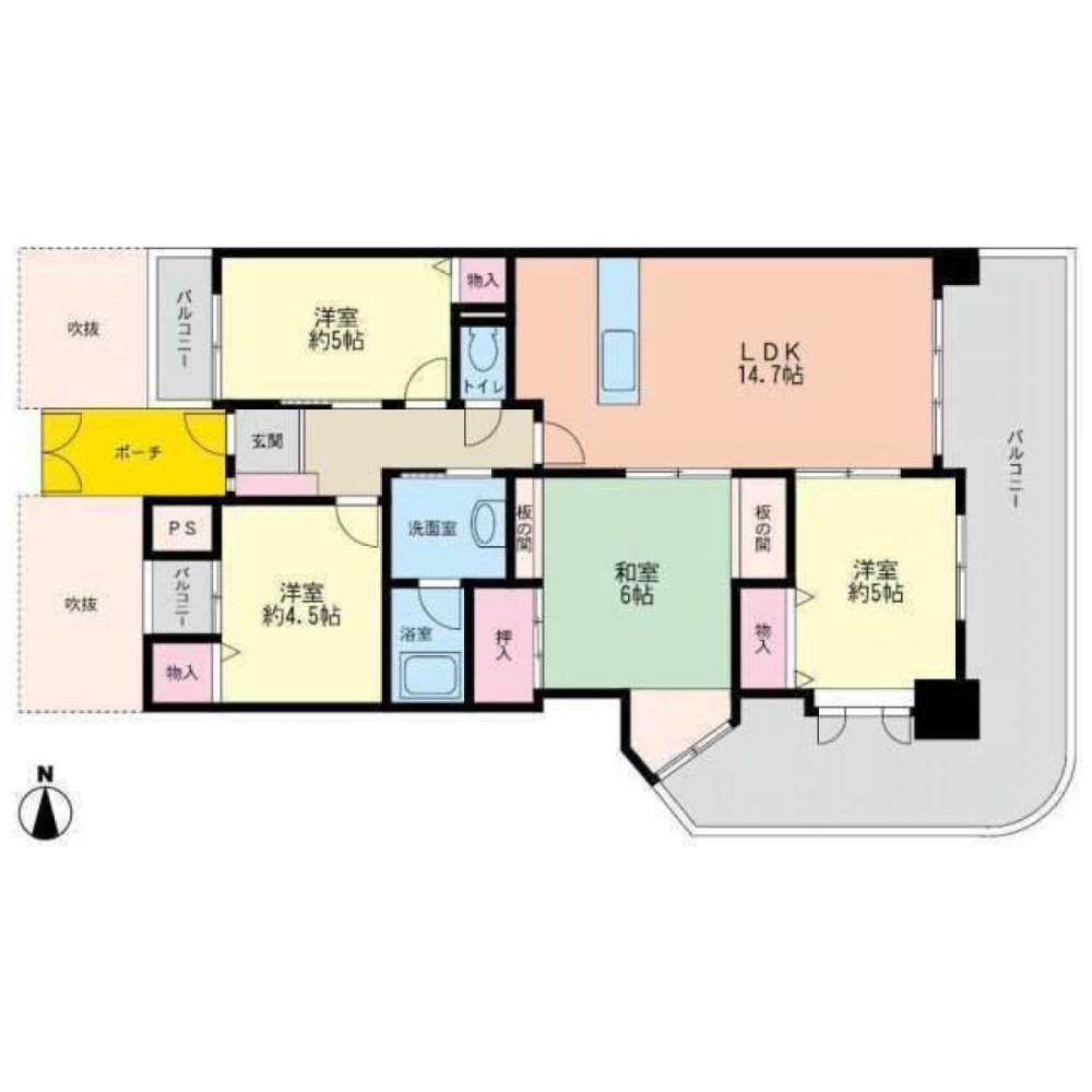 4 chambres Appartement à Fukuoka, Japan No. 4327