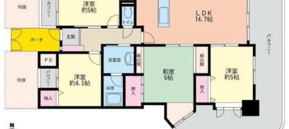 4 chambres Appartement à Fukuoka, Japan No. 4327 2