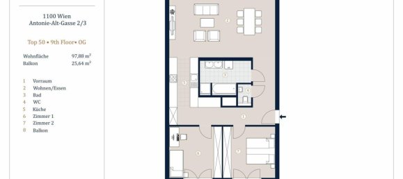 3-Zimmer Wohnung in Favoriten, Austria, Nr. 204094 10