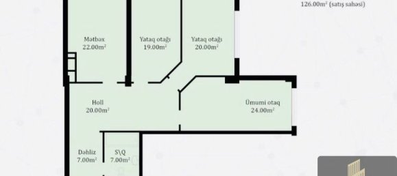 Apartamento T3 em Nasimi, Azerbaijan N.º 1488 5