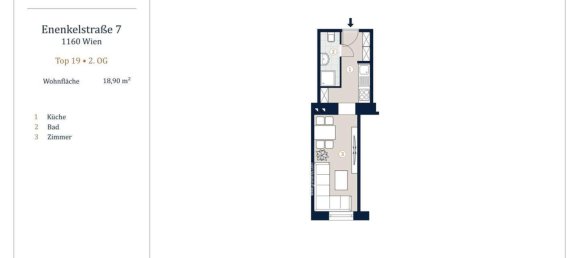 Studio in Ottakring, Austria, Nr. 207371 6