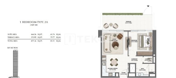 1 Schlafzimmer Wohnung in Dubai, UAE, Nr. 97295 5