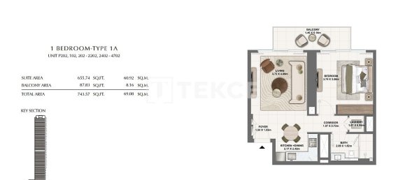 1 Schlafzimmer Wohnung in Dubai, UAE, Nr. 97295 6