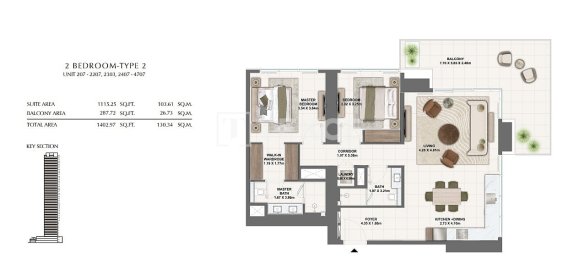 1 Schlafzimmer Wohnung in Dubai, UAE, Nr. 97295 3