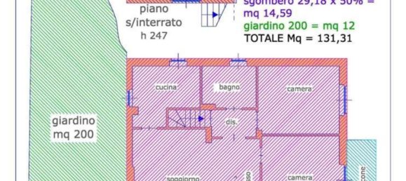 Квартира с 3 комнатами в Казелетте, Италия № 16956 39
