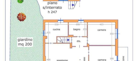 Квартира с 3 комнатами в Казелетте, Италия № 16956 40