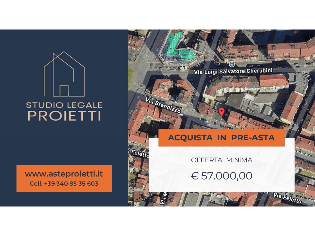 Квартира с 1 спальней в Турин, Италия № 307482