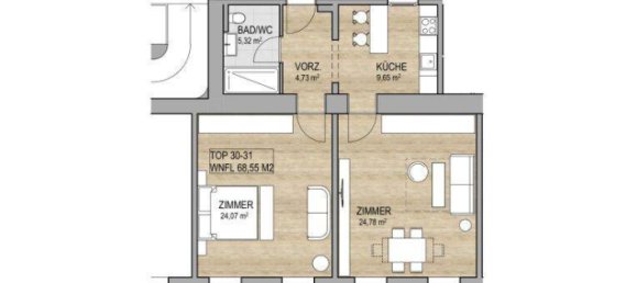 Apartamento de 2 habitaciónes en Vienna, Austria No. 208634 16