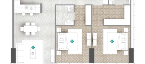 Студия в Al Marjan Island, ОАЭ № 121555 8