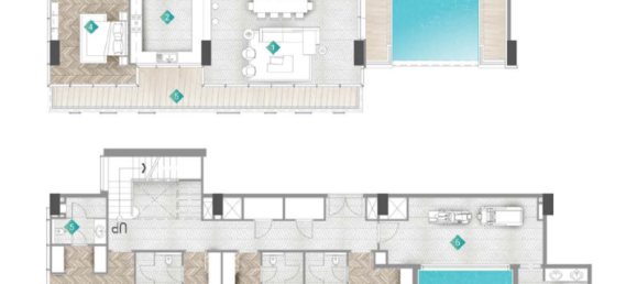 Студия в Al Marjan Island, ОАЭ № 121555 10