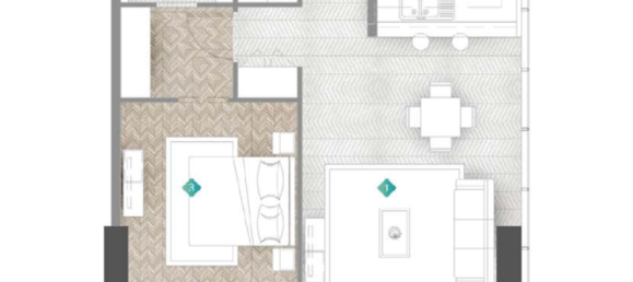 Студия в Al Marjan Island, ОАЭ № 121555 7