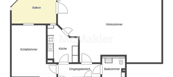 Apartamento T1 em Dusseldorf, Germany N.º 26634 13