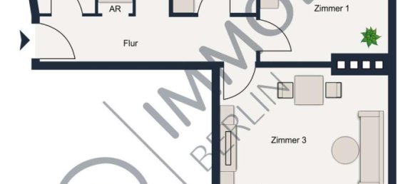 2 غرف نوم شقة في Schoneberg, Germany رقم 58112 12