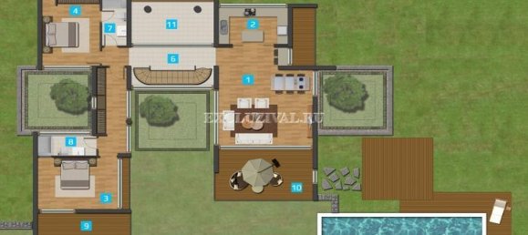 Villa 5+1 in Bodrum, Turkey, Nr. 28257 11