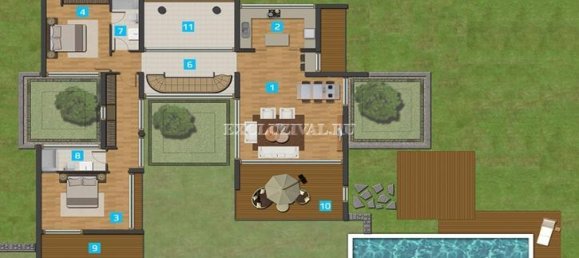 Villa 5+1 in Bodrum, Turkey, Nr. 28257 4