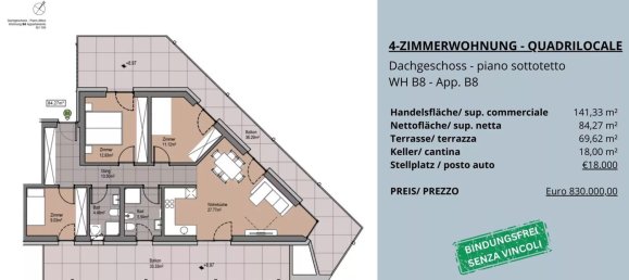 4-salle Appartement à Trentino-Alto Adige, Italy No. 217444 4