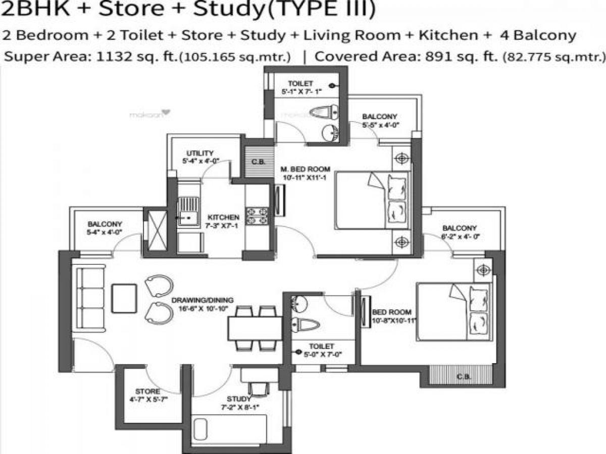 2 bedrooms House in Noida, India No. 67204