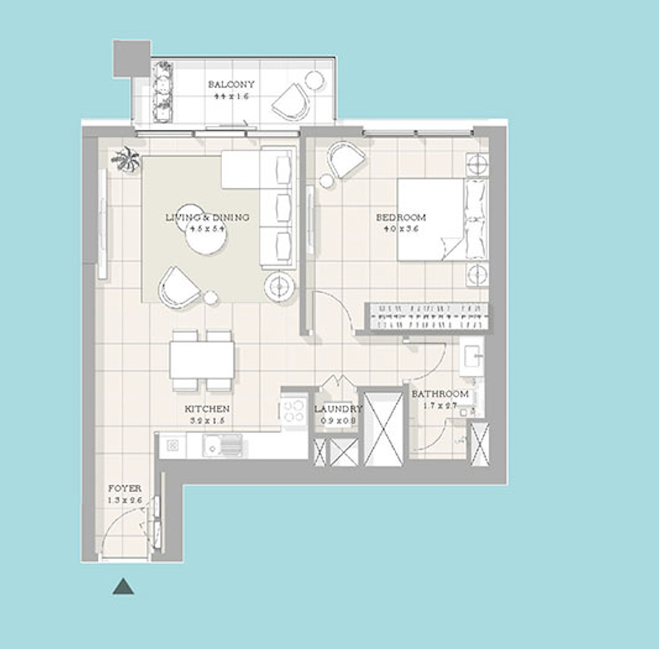 1 chambre Appartement à Bluewaters, UAE No. 7612