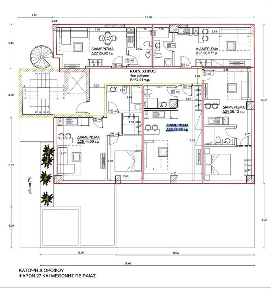 1 غرف نوم شقة في Piraeus, Greece رقم 53668