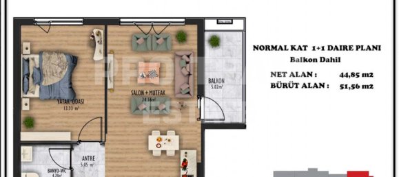 Apartamento de 2 divisões em Altintash, Turkey N.º 34158 10
