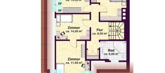 4 غرف نوم تاون هاوس في Harburg, Germany رقم 313598 34