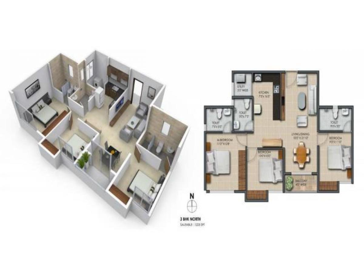 3 Schlafzimmer Haus in Bangalore, India, Nr. 28295