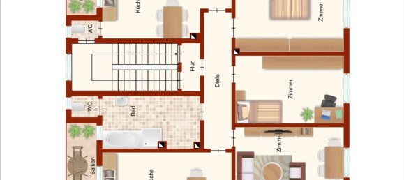 3 Schlafzimmer Wohnung in Ludwigshafen am Rhein, Germany, Nr. 226886 5