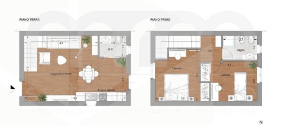 3 rooms House in Alfedena, Italy No. 24668 15