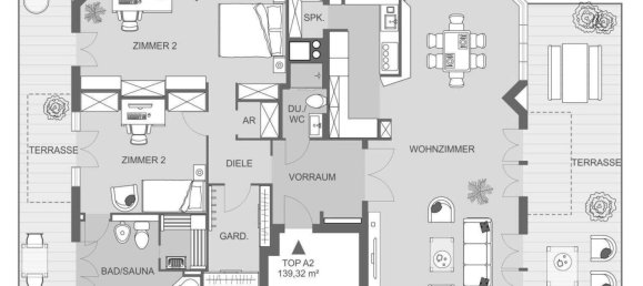 Apartamento de 3 habitaciónes en Dobling, Austria No. 240965 5