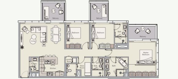 1 chambre Appartement à Palm Jumeirah, UAE No. 121202 6