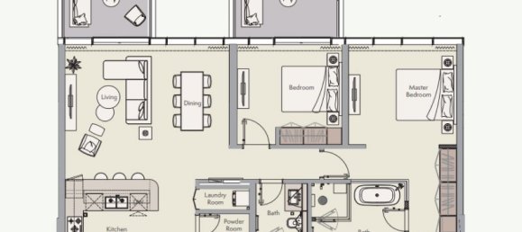 1 chambre Appartement à Palm Jumeirah, UAE No. 121202 8