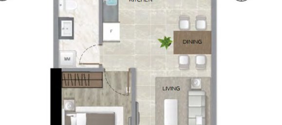 Кондоминиум  с 1 спальней в The Filmore Da Nang, Хайтяу, Вьетнам № 20280 5