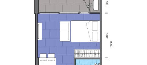 Estúdio em condomínio em Pattaya, Thailand N.º 2176 6