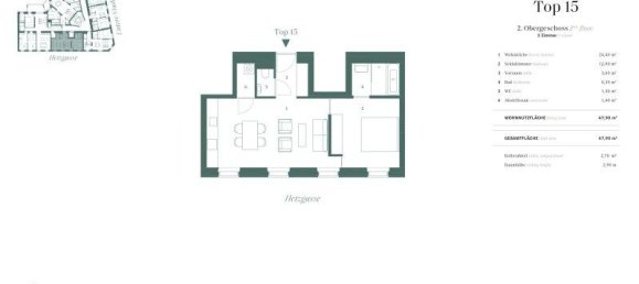 Apartamento de 2 habitaciónes en Vienna, Austria No. 70320 13